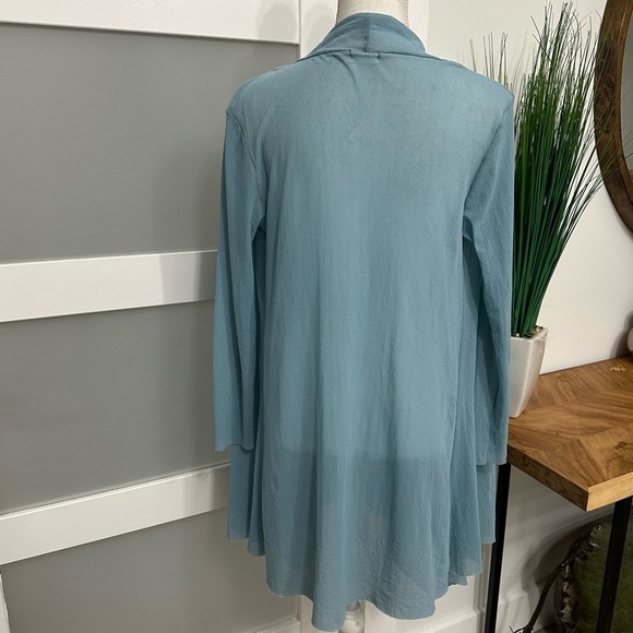 Petit Pois By Viviana G. Sheer Duster Medium Light Blue Fairycore Coquette READ - Picture 9 of 9